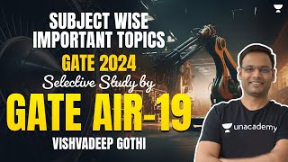 Subject wise Important Topics for GATE24 selective Study  Vishvadeep Gothi [upl. by Savell7]