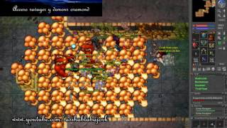 Acceso a The ravager y demons de oramond  Dark trails quest  Tibia tutorial [upl. by Pironi]