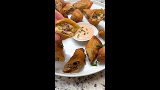 Cheeseburger and Grillos Pickles Beef Eggrolls [upl. by Jock]