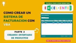 Como hacer un punto de venta en Excel Gratis 💲  Tutorial Paso a Paso 📚 Clase 2 [upl. by Darton]