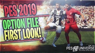 TTB PES 2019  PES Universe Option File First Look  Teams Leagues Kits amp More [upl. by Spiegleman]