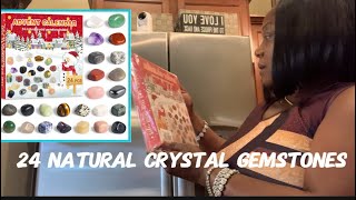 24 Natural Gemstones Crystals amp Minerals Gem Stone Collection [upl. by Amberly]