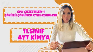 11SINIF SIVI ÇÖZELTİLER1 Çözücü çözünen etkileşimleri [upl. by Leis]