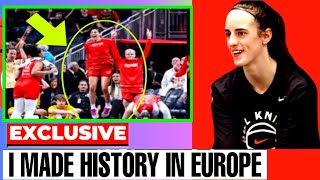 Caitlin Clark BREAKS Impossible RECORDS In Her FIRST GAME in The EUROPEAN LEAGUE WNBA Fans Go WILD [upl. by Scarito297]