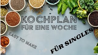 Genussvoll Single – Dein Wochenplan für kulinarische Freiheit Für den 25112024 bis 01122024 [upl. by Orpha]