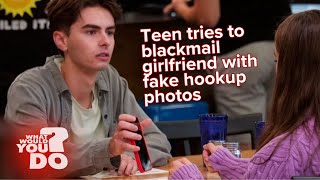 Teen tries to blackmail girlfriend with fake hookup photos [upl. by Aliza]