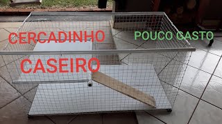 Como fazer cercado para porquinhos da Índia  Melhorias [upl. by Esertal819]