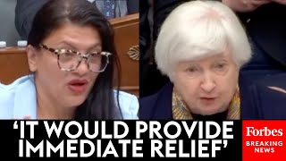 Tlaib Urges Sec Yellen To Apply ‘Special Drawing Rights’ To Developing Countries With Heavy Debts [upl. by Lacim301]