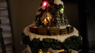 thomas kinkade wonderland express tree half working [upl. by Etnemelc702]