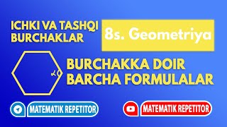 1 Kopburchak ichki va tashqi burchaklari Geometriya 8 sinf [upl. by Leahcimal]