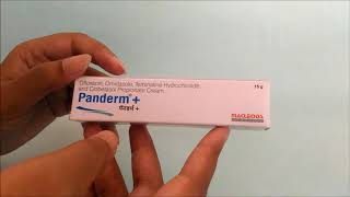 Hindi review of Panderm  Cream for Skin Infections  ClickOnCare [upl. by Etnoid955]