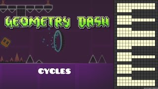 Geometry Dash  Cycles Piano Cover [upl. by Petrina]