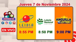 Lotería Nacional LEIDSA y Anguilla Lottery en Vivo 📺│Jueves 7 de Noviembre 2024  855 PM [upl. by Carmelle]