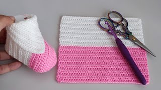 Dont Miss Out on the New Design Learn the Easiest Crochet Baby Booties Pattern  Baby Shoes [upl. by Nabois27]