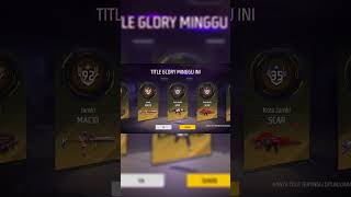 TUTOR NGEPUSH WEAPON GLORY FREE FIRE CEK FULL VIDEO freefire serverterbaikbuatpushrank [upl. by Asirb852]