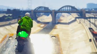 ULTIMATE BIKE JUMPS GTA 5 Funny Moments [upl. by Rabah]