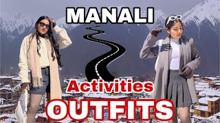 MANALI outfit ideas  Himachal Pradesh  lookbook manalitrip [upl. by Retsevlys]