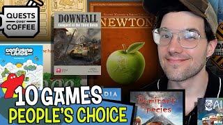 10 Board Games Being Played NOW  quotPeoples Choicequot Board Game Picks [upl. by Jeffy]