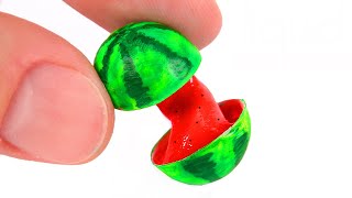 DIY Miniature Liquid Watermelon with SLIME [upl. by Naud]