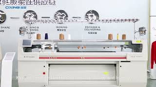 CIXING KS3 FLAT KNITTING MACHINE [upl. by Aihcrop]