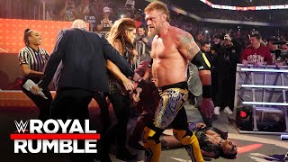 Edge makes his triumphant return and wipes out The Judgment Day WWE Royal Rumble 2023 highlights [upl. by Britton]