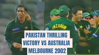 Pakistan Thrilling Victory  Pakistan vs Australia 2002 ODI Cricket Series Melbourne  Highlights [upl. by Stolzer]