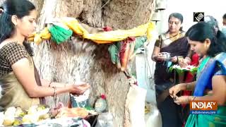 Women celebrate Nag Panchami in Karnatakas Hubli [upl. by Aiyram345]