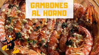 Gambones al Horno con Ajo y Perejil 🦐 ¡RECETA CON GAMBONES [upl. by Lidda]