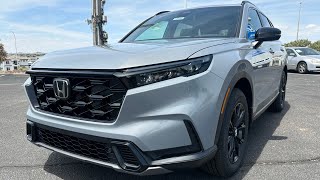 2025 Honda CRV Sport L Hybrid  Urban Grey Pearl  Walkaround [upl. by Nahshunn]