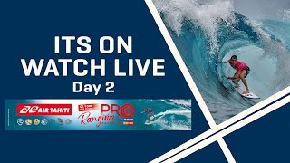 WATCH LIVE Air Tahiti Rangiroa Pro Day 2 [upl. by Anahsit]