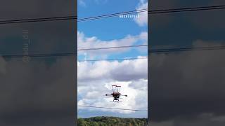 Prototype drone lands on power lines and recharges itself [upl. by Anaeirb]