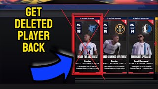 HOW TO GET DELETED PLAYER BACK NBA 2K25 NBA 2K24 PLAYSTATION [upl. by Namaan]