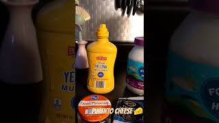 DIY Pimento Cheese budget recipe pimento vegetarian no egg [upl. by Ulrick]