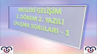 Mesleki Gelişim 2Dönem 2Yazılı Çalışma Soruları  1 [upl. by Adnorhs]