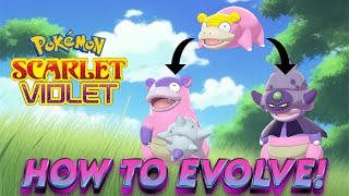 How To Evolve Galarian Slowpoke In Pokemon Scarlet and Violet the Indigo Disk DLC [upl. by Inacana]