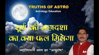 Vimsholttari Dasha Phal 03 Suns main period prediction by Famous astrologer mahadashaprediction [upl. by Allebara806]