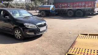 Skoda Rapid Black Sedan  Car Transport Service D2D  Chandigarh India to Bangalore Karnataka 😇🥰 [upl. by Alakam]