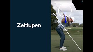 Golfschwung Zeitlupen ANALYSE von Profispieler [upl. by Thorr29]