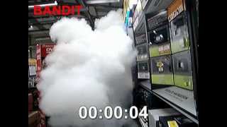 Démonstration Générateur de Brouillard BANDIT dans un magasin multimédia [upl. by Goerke708]