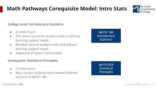 Redesigning the Math Curriculum with Corequisite Courses Planning amp Practice [upl. by Udele]