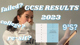 GCSE RESULTS 2023📖🫧⭐️ reactiondid i fail college [upl. by Stearne533]