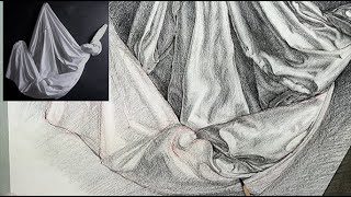 THE BASICS DraperyCloth Drawing Long Term PART THREE [upl. by Socrates754]