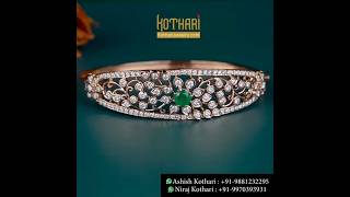 Designer Open Close Setting Diamond Bracelet  KothariJewelryUSA [upl. by Cathi]