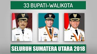 25 Bupati dan 8 Walikota Provinsi Sumatera Utara 2019 [upl. by Anaib]