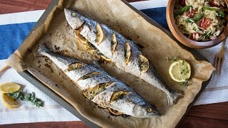 Whole Roasted Lemon amp Herb Mackerel [upl. by Candis596]