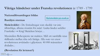 Franska revolutionen  Viktiga händelser [upl. by Kacey]