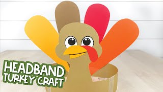 Turkey Headband Craft For Kids [upl. by Enelie119]