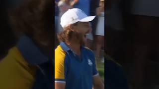 Tommy Fleetwood WINS the Ryder Cup for Europe 🤩 [upl. by Alleyn]