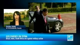 G20 divided on Syria  no quotcoalition of the willingquot [upl. by Icak]