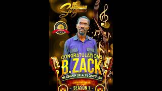 B Zack Crowned Champion of Mc Abraham Sing Alike Competition Season 1quot officialbzacktv [upl. by Nealy]